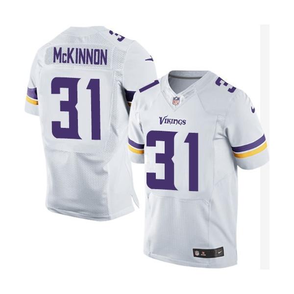 [Elite] McKinnon Minnesota Football Team Jersey -Minnesota #31 Jerick McKinnon Jersey (White, 2015 new)