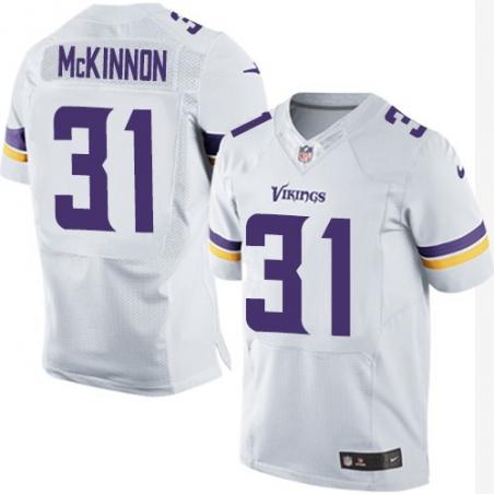 [Elite] McKinnon Minnesota Football Team Jersey -Minnesota #31 Jerick McKinnon Jersey (White, 2015 new)