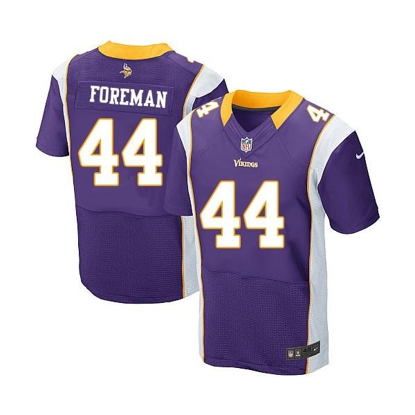 [Elite] Foreman Minnesota Football Team Jersey -Minnesota #44 Chuck Foreman Jersey (Purple)