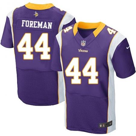 [Elite] Foreman Minnesota Football Team Jersey -Minnesota #44 Chuck Foreman Jersey (Purple)