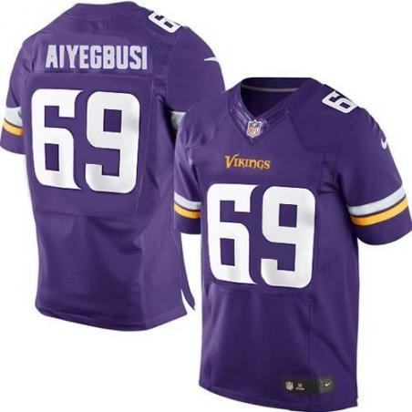 [Elite] Aiyegbusi Minnesota Football Team Jersey -Minnesota #69 Babatunde Aiyegbusi Jersey (Purple)