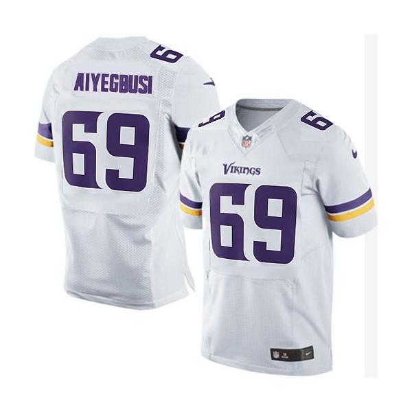 [Elite] Aiyegbusi Minnesota Football Team Jersey -Minnesota #69 Babatunde Aiyegbusi Jersey (White)