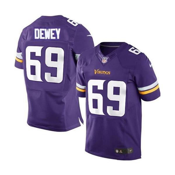 [Elite] Dewey Minnesota Football Team Jersey -Minnesota #69 Dewey Jersey (Purple, 2015 new)