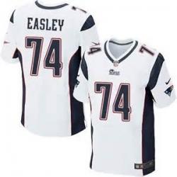 [Elite] Easley New England Football Team Jersey -New England #74 Dominique Easley Jersey (White)