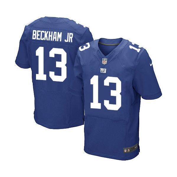 [Elite] Beckham JR New York Football Team Jersey -New York #13 Odell Beckham JR Jersey (Blue)