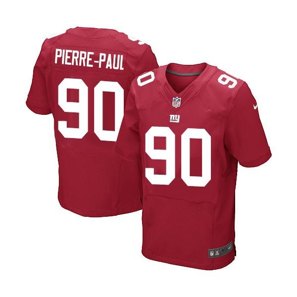 [Elite] Pierre-Paul New York Football Team Jersey -New York #90 Jason Pierre-Paul Jersey (Red)