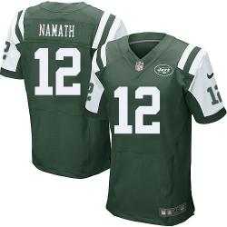 [Elite] Namath New York Football Team Jersey -New York #12 Joe Namath Jersey (Green)