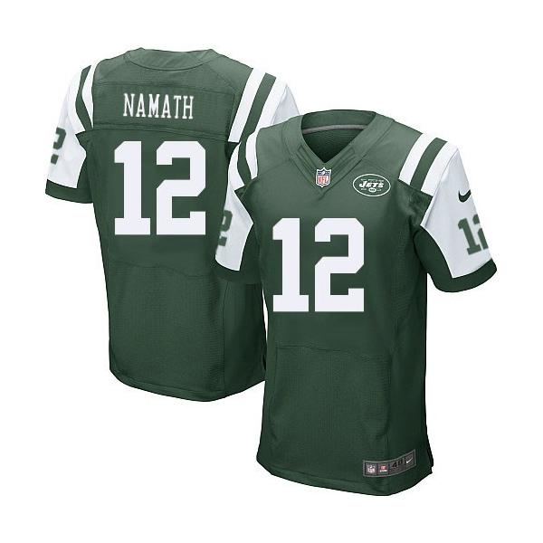 [Elite] Namath New York Football Team Jersey -New York #12 Joe Namath Jersey (Green)