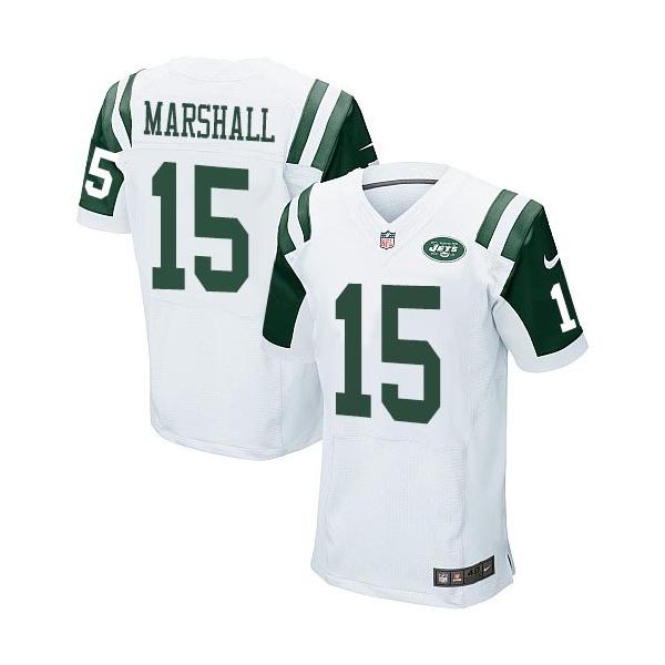 [Elite] Marshall New York Football Team Jersey -New York #15 Brandon Marshall Jersey (White)