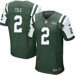 [Elite] Folk New York Football Team Jersey -New York #2 Nick Folk Jersey (Green)