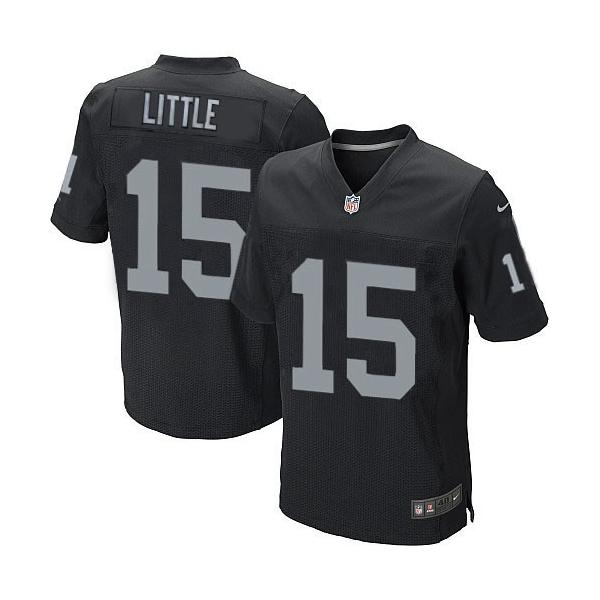 [Elite] Little Oakland Football Team Jersey -Oakland #15 Greg Little Jersey (Black)