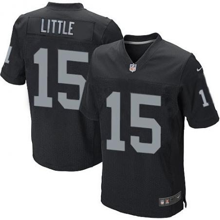 [Elite] Little Oakland Football Team Jersey -Oakland #15 Greg Little Jersey (Black)