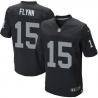 [Elite] Flynn Oakland Football Team Jersey -Oakland #15 Matt Flynn Jersey (Black)