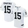 [Elite] Crabtree Oakland Football Team Jersey -Oakland #15 Michael Crabtree Jersey (White)