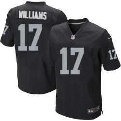 [Elite] Williams Oakland Football Team Jersey -Oakland #17 Milton Williams Jersey (Black)