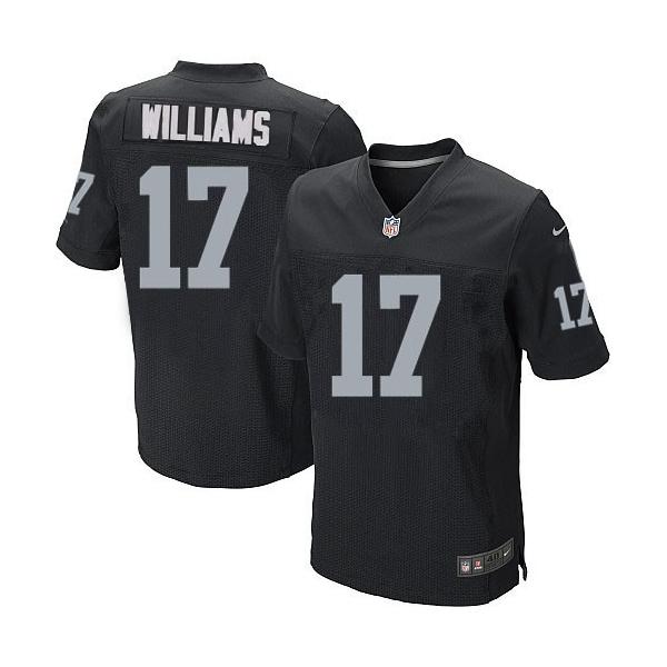 [Elite] Williams Oakland Football Team Jersey -Oakland #17 Milton Williams Jersey (Black)