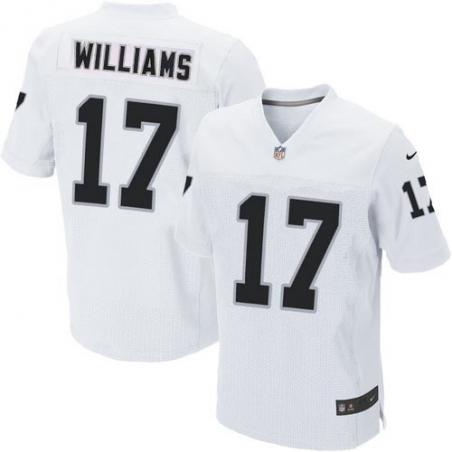 [Elite] Williams Oakland Football Team Jersey -Oakland #17 Milton Williams Jersey (White)