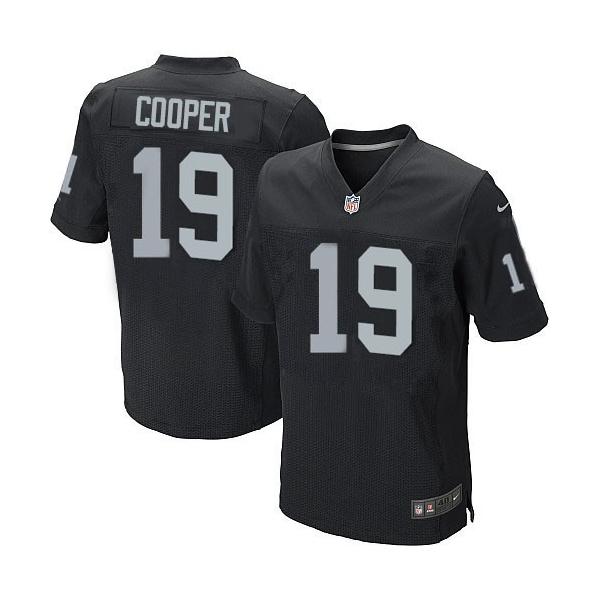 [Elite] Cooper Oakland Football Team Jersey -Oakland #19 Amari Cooper Jersey (Black)