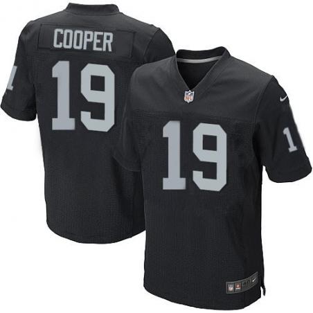 [Elite] Cooper Oakland Football Team Jersey -Oakland #19 Amari Cooper Jersey (Black)