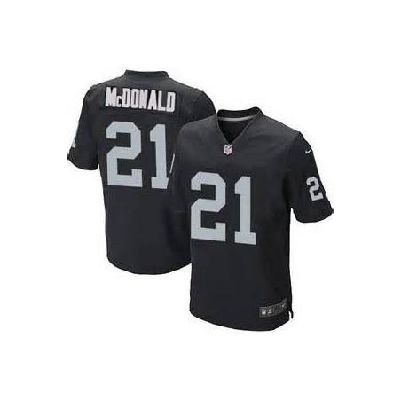 [Elite] McDonald Oakland Football Team Jersey -Oakland #21 Dexter McDonald Jersey (Black)