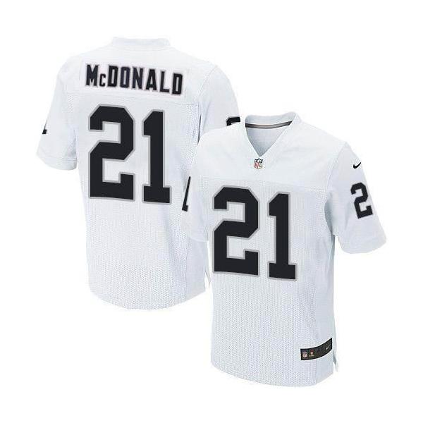 [Elite] McDonald Oakland Football Team Jersey -Oakland #21 Dexter McDonald Jersey (White)