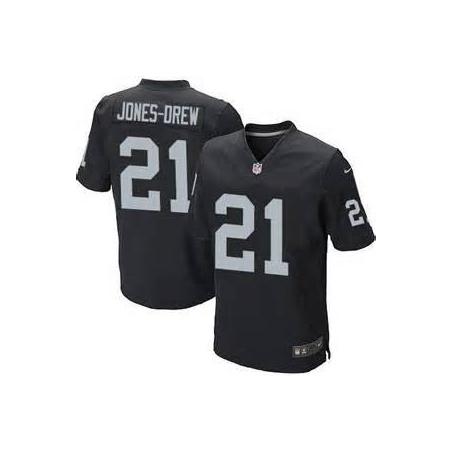 [Elite] Jones-Drew Oakland Football Team Jersey -Oakland #21 Maurice Jones-Drew Jersey (Black)