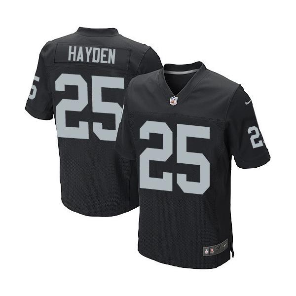 [Elite] Hayden Oakland Football Team Jersey -Oakland #25 D.J. Hayden Jersey (Black)