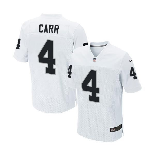 [Elite] Carr Oakland Football Team Jersey -Oakland #4 Derek Carr Jersey (White)