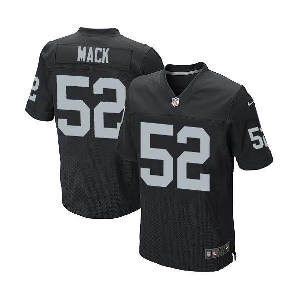 [Elite]Khalil Mack Oakland Football Team Jersey(Black)_Free Shipping