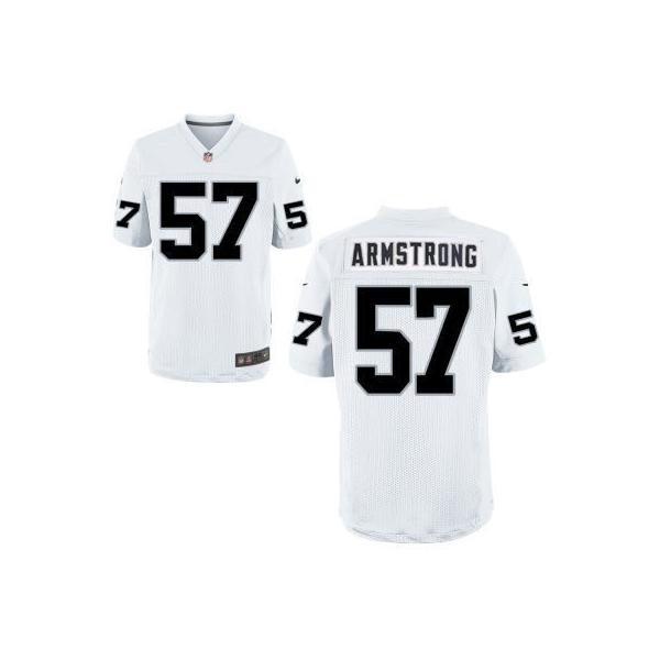 [Elite] Armstrong Oakland Football Team Jersey -Oakland #57 Ray-Ray Armstrong Jersey (White)