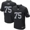 [Elite] Long Oakland Football Team Jersey -Oakland #75 Howie Long Jersey (Black)