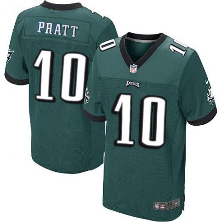 [Elite] Pratt Philadelphia Football Team Jersey -Philadelphia #10 Quron Pratt Jersey (Green)