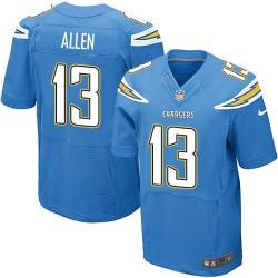 [Elite] Allen San Diego Football Team Jersey -San Diego #13 Keenan Allen Jersey (Light Blue)