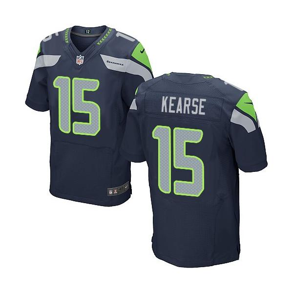 [Elite] Kearse Seattle Football Team Jersey -Seattle #15 Jermaine Kearse Jersey (Blue)