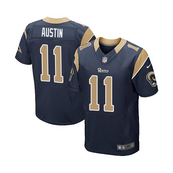 [Elite] Austin St. Louis Football Team Jersey -St. Louis #11 Tavon Austin Jersey (Blue)