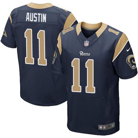 [Elite] Austin St. Louis Football Team Jersey -St. Louis #11 Tavon Austin Jersey (Blue)