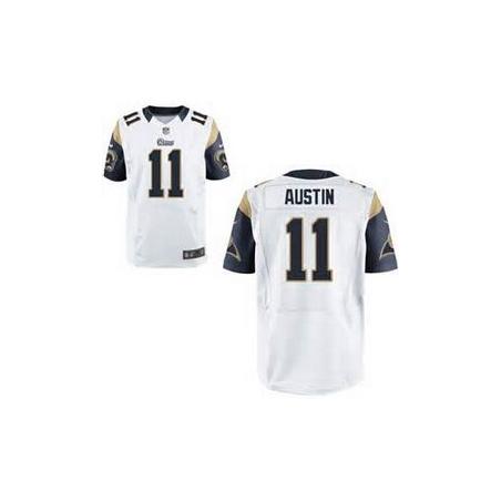 [Elite] Austin St. Louis Football Team Jersey -St. Louis #11 Tavon Austin Jersey (White)