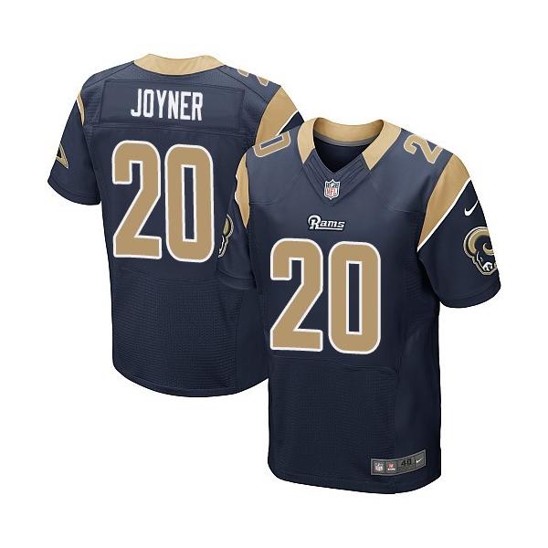 [Elite] Joyner St. Louis Football Team Jersey -St. Louis #20 Lamarcus Joyner Jersey (Blue)