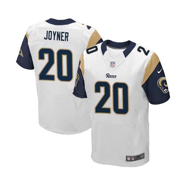 [Elite] Joyner St. Louis Football Team Jersey -St. Louis #20 Lamarcus Joyner Jersey (White)