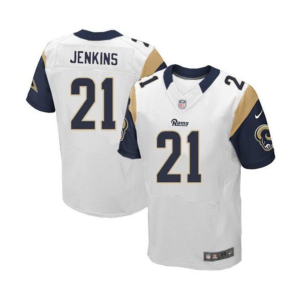 [Elite] Jenkins St. Louis Football Team Jersey -St. Louis #21 Janoris Jenkins Jersey (White)