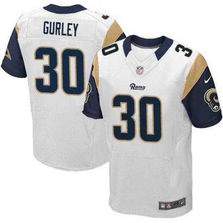 [Elite] Gurley St. Louis Football Team Jersey -St. Louis #30 Todd Gurley Jersey (White)