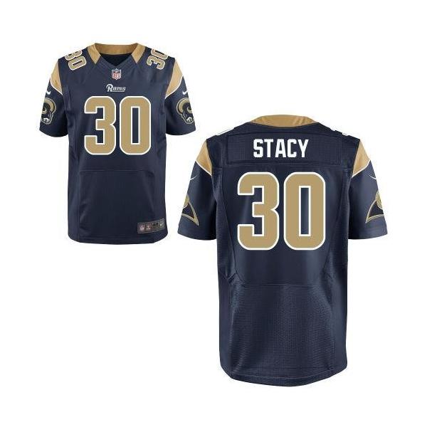 [Elite] Stacy St. Louis Football Team Jersey -St. Louis #30 Zac Stacy Jersey (Blue)