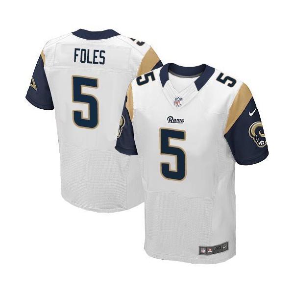 [Elite] Foles St. Louis Football Team Jersey -St. Louis #5 Nick Foles Jersey (White)