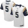 [Elite] Foles St. Louis Football Team Jersey -St. Louis #5 Nick Foles Jersey (White)