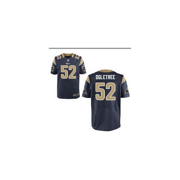 [Elite] Ogletree St. Louis Football Team Jersey -St. Louis #52 Alec Ogletree Jersey (Blue)