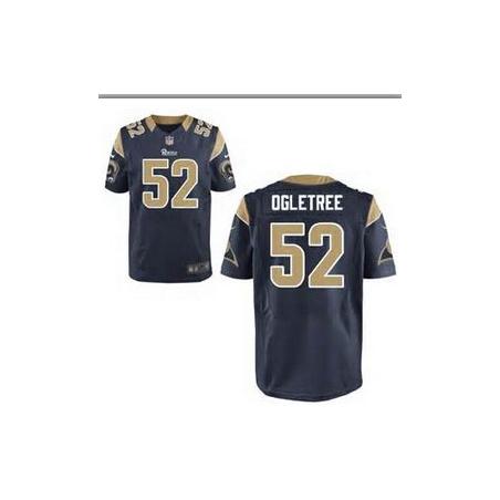 [Elite] Ogletree St. Louis Football Team Jersey -St. Louis #52 Alec Ogletree Jersey (Blue)