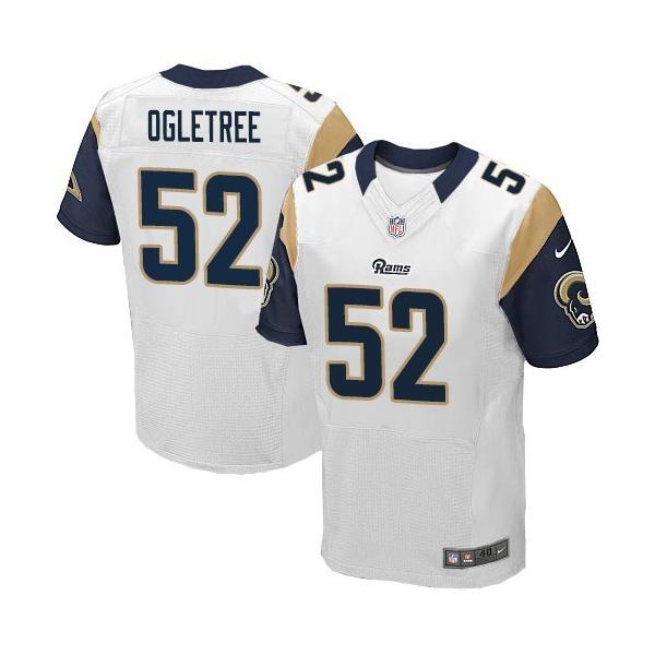 [Elite] Ogletree St. Louis Football Team Jersey -St. Louis #52 Alec Ogletree Jersey (White)