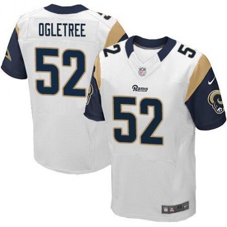 [Elite] Ogletree St. Louis Football Team Jersey -St. Louis #52 Alec Ogletree Jersey (White)