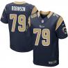 [Elite] Robinson St. Louis Football Team Jersey -St. Louis #76 Greg Robinson Jersey (Blue)