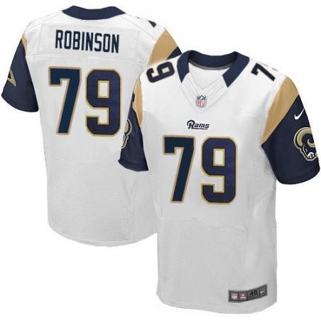 [Elite] Robinson St. Louis Football Team Jersey -St. Louis #76 Greg Robinson Jersey (White)